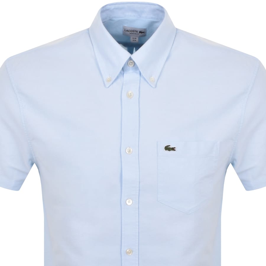 Lacoste Short Sleeved Shirt Blue Mainline Menswear Canada